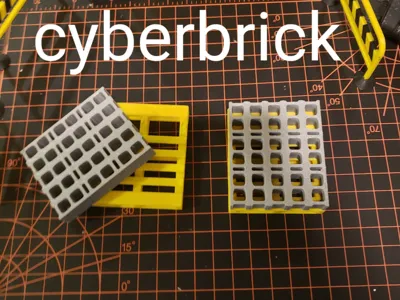 cyberbrick pallet with cinderblocks