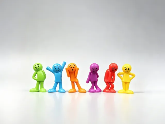 情绪小人合集-表情人偶火柴人模玩摆件儿童认知情绪认知小人