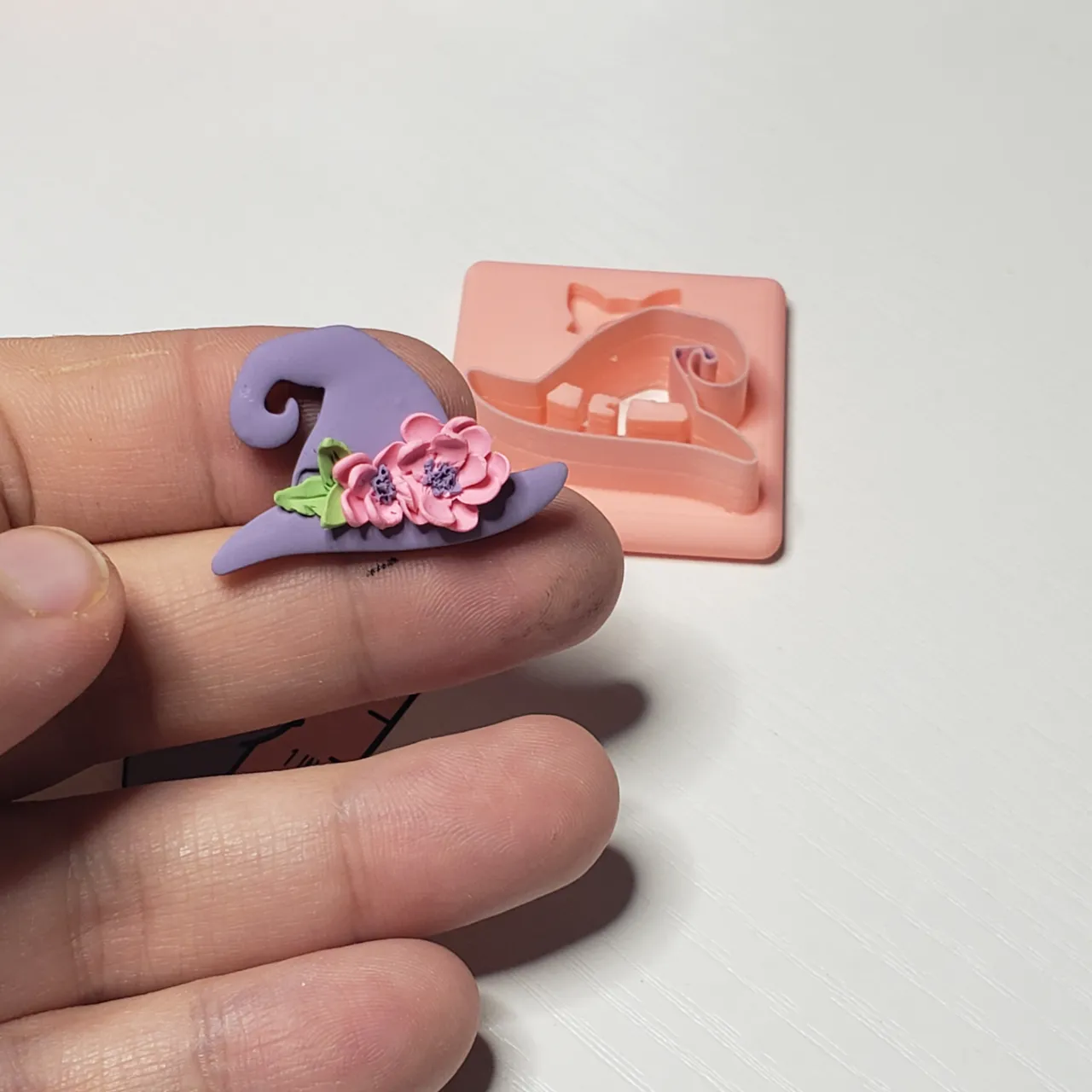 Witch Hat Polymer Clay Earring Cutter view 4