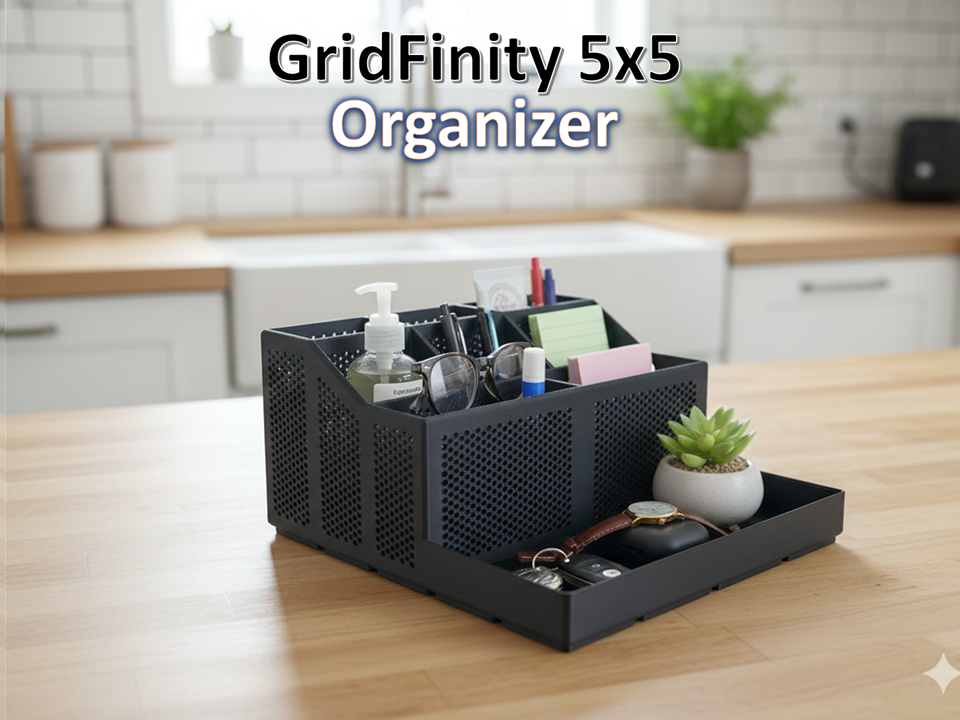 Gridfinity 5x5 Organizer Topper