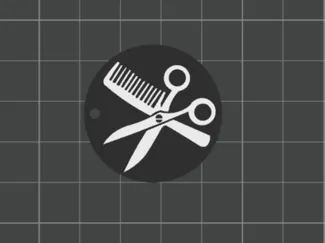 hairdresser NFC keychain