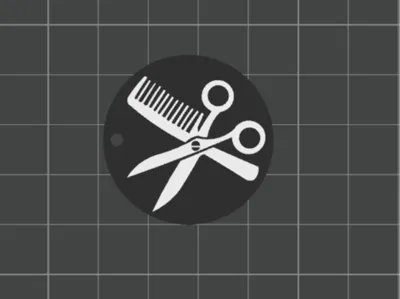 hairdresser NFC keychain