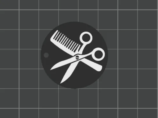 hairdresser NFC keychain