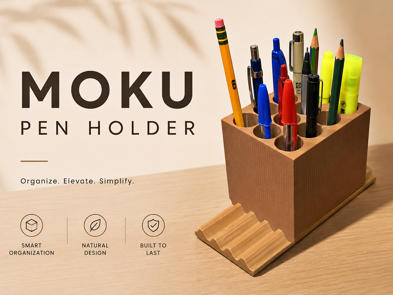 MOKU Pen Holder – Modern Desk Organizer