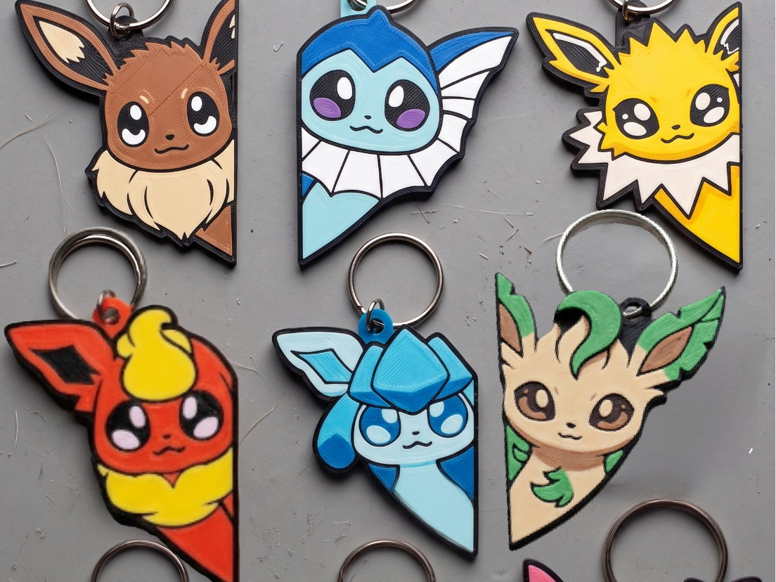 Pokemon Eeveelutions - Keychain Pack