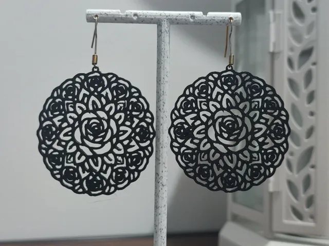 Aretes Rose Lace