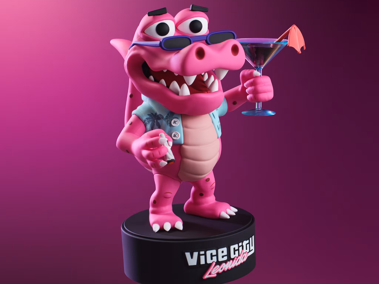 Vice City Leonida Alligator – Macca 3D model