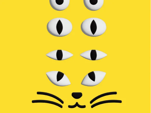 Cat Face Sticker