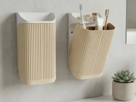 NAMI Wall-Mounted Bathroom Caddy Fluted Organizer