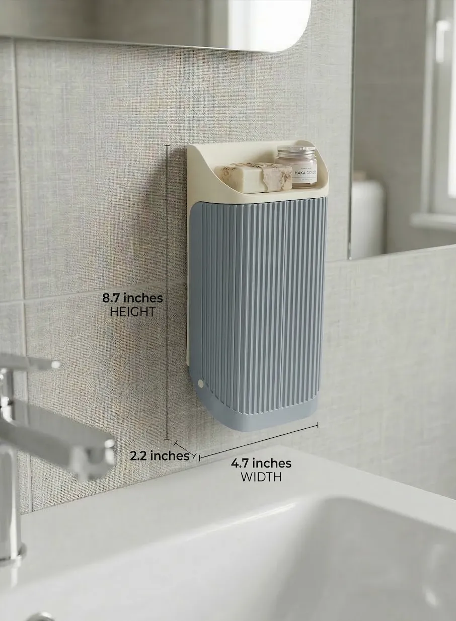 NAMI Wall-Mounted Bathroom Caddy Fluted Organizer view 3