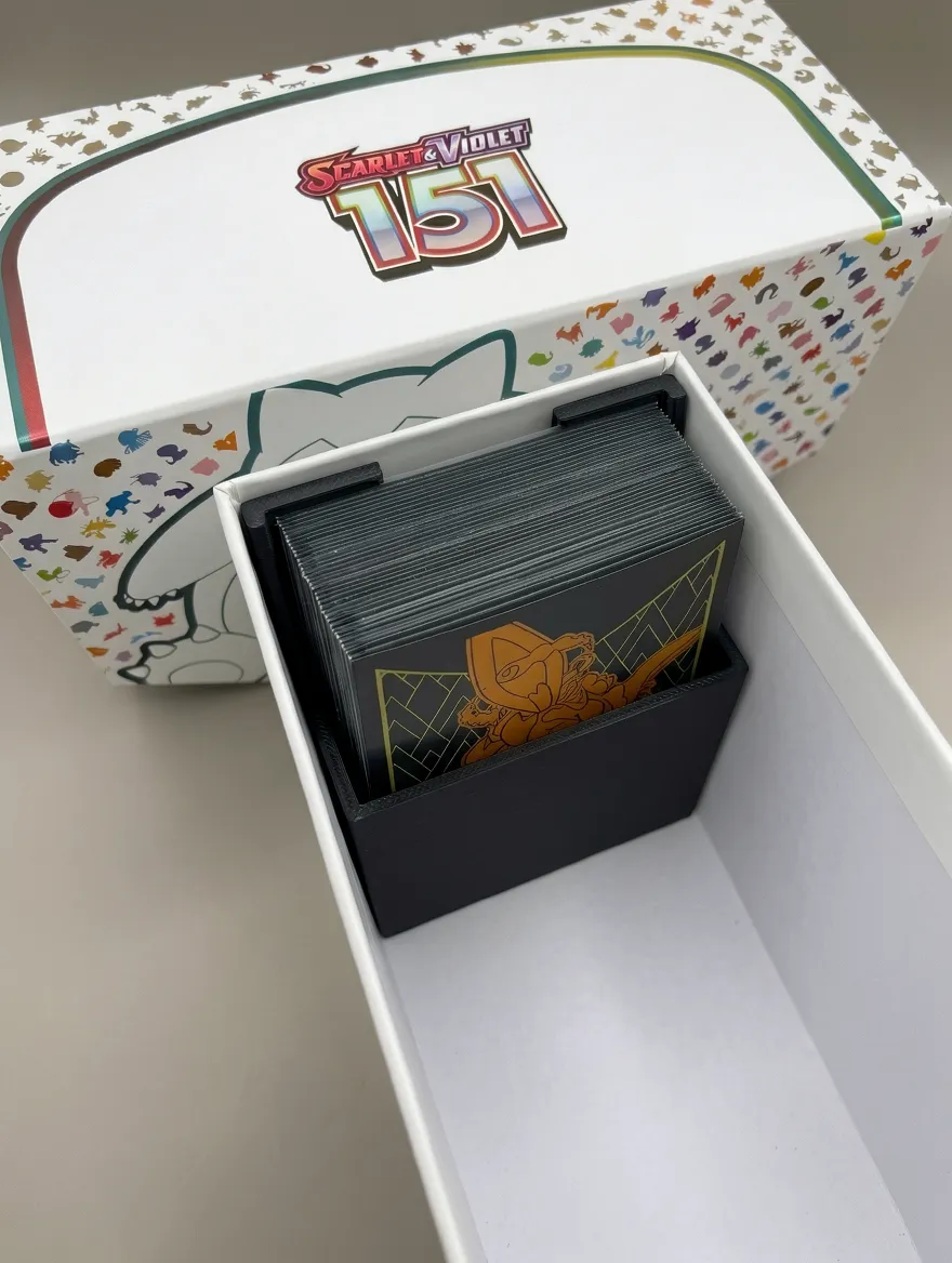 TCG Deck Insert for ETB - Sleeved 60 Card Version - Free 3D Print Model ...