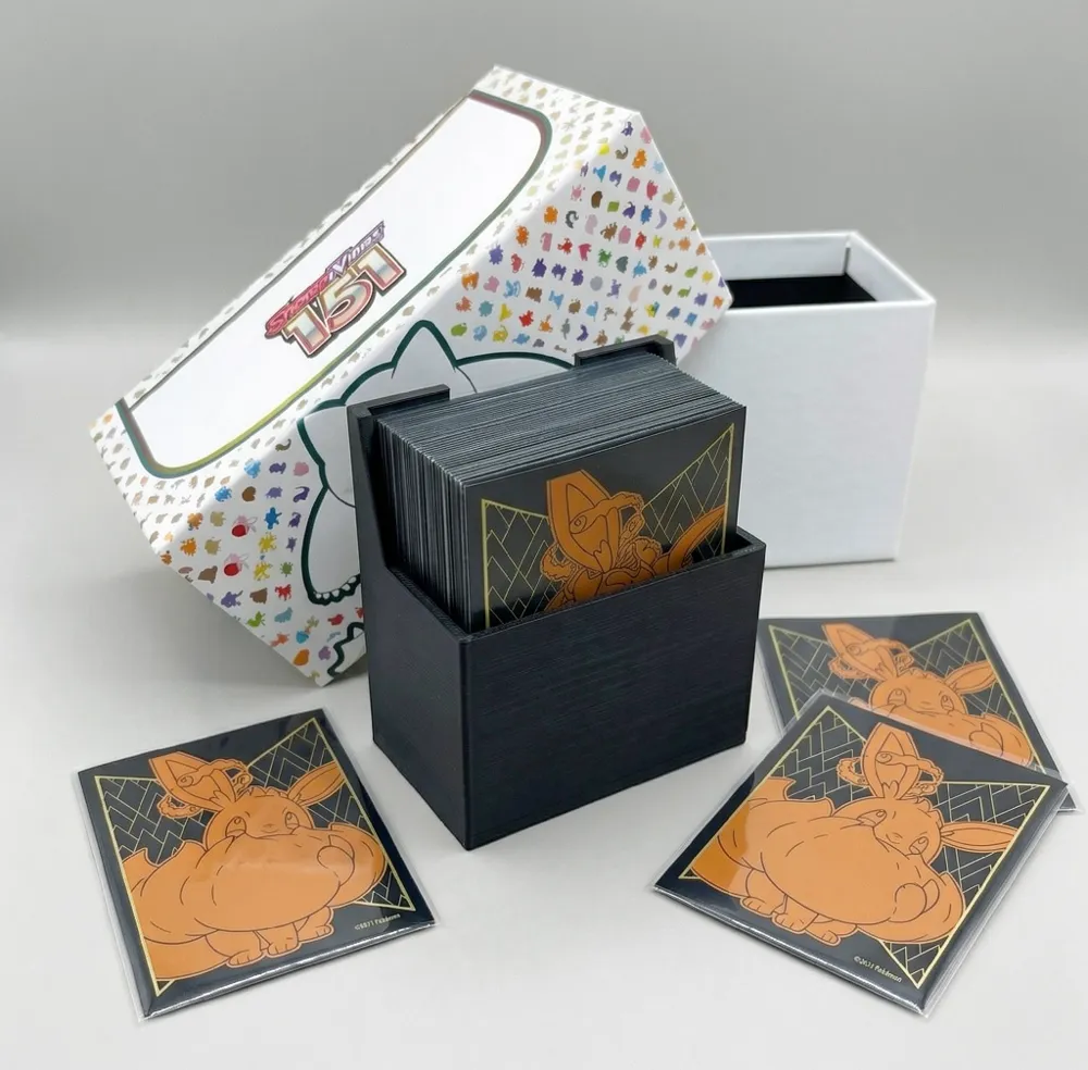 TCG Deck Insert for ETB - Sleeved 60 Card Version - Free 3D Print Model ...