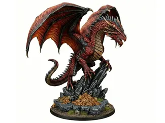 Red Dragon D&D Miniature (100mm/55mm)