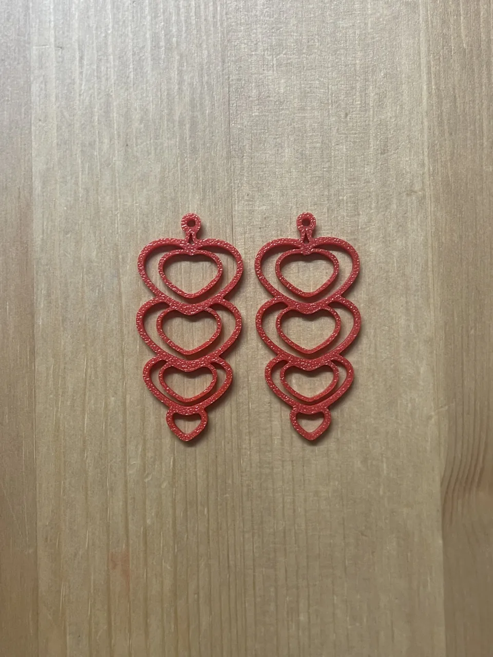 heart earrings view 2