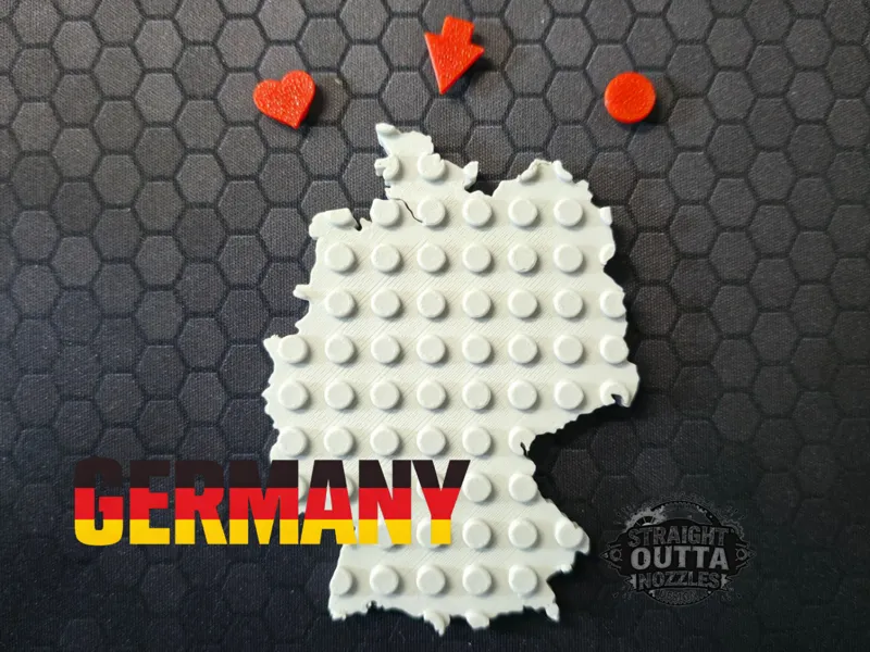 L-E-G-O inspirierte Karte "DEUTSCHLAND"