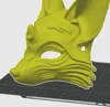 Adult wearable version, with added strap holes, mask inner dimension 19cm