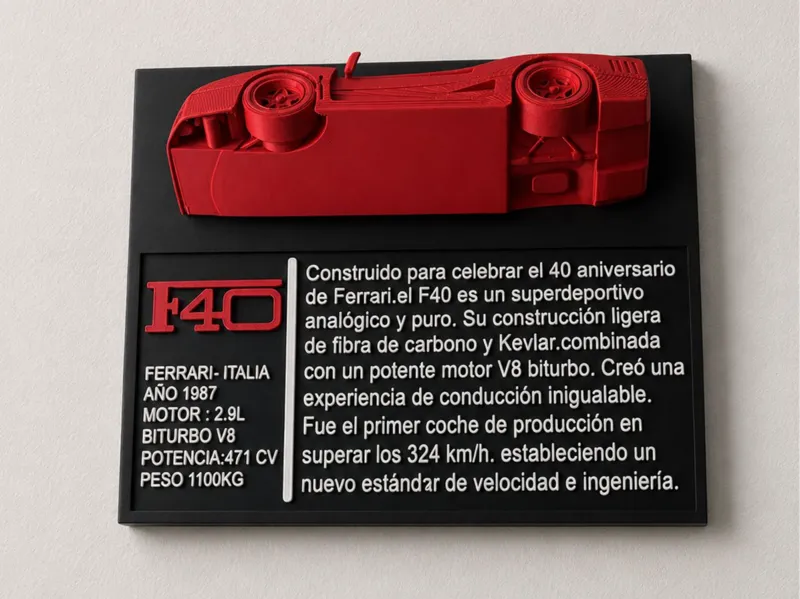Cuadro Ferrari F40