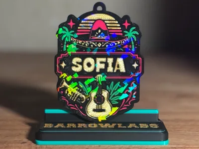 Personalized Mariachi Bag Tag | Editable Name