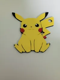 4 Pikachu keychains PETG