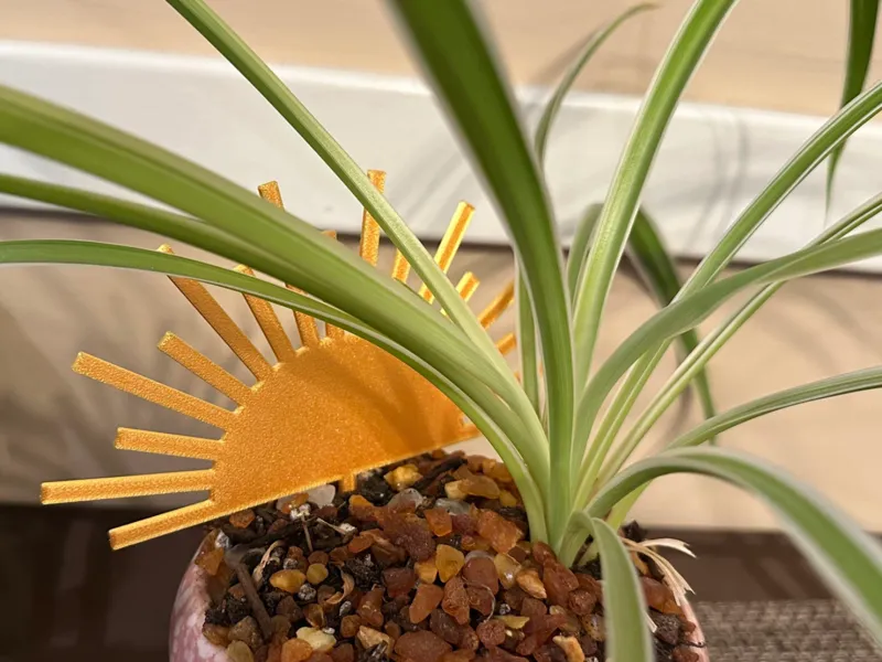 Sun Plant Stake - Garden and potted plant Decor