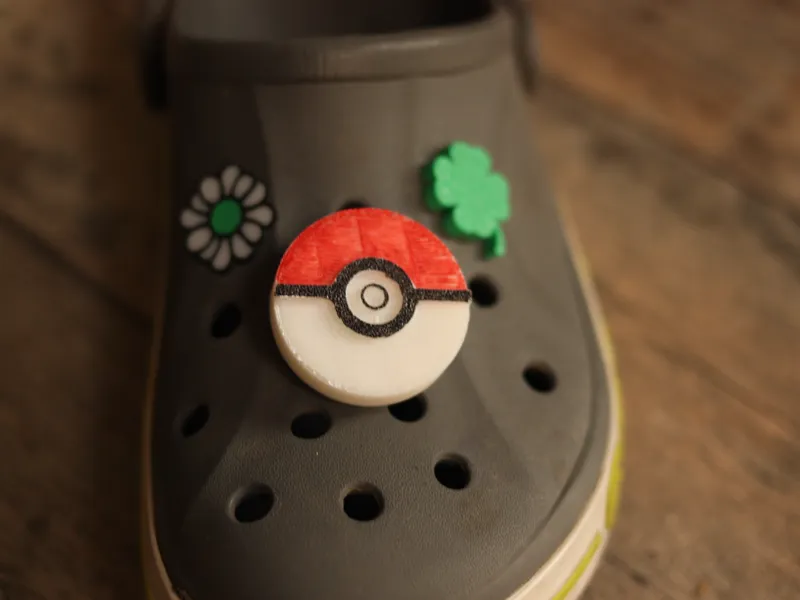 Airtag Pokéball Charm: Crocs Charm & AirTag Holder