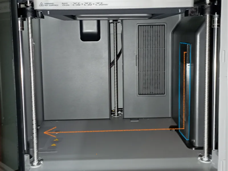 Bambu Lab P2S - Airflow relocation to the bottom