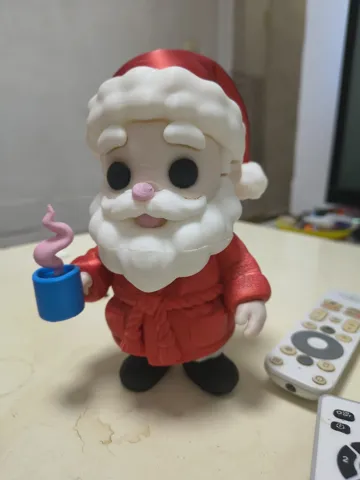 Figura decorativa: PAPA NOEL CON SU CHOCOLATE — vista de referencia 4