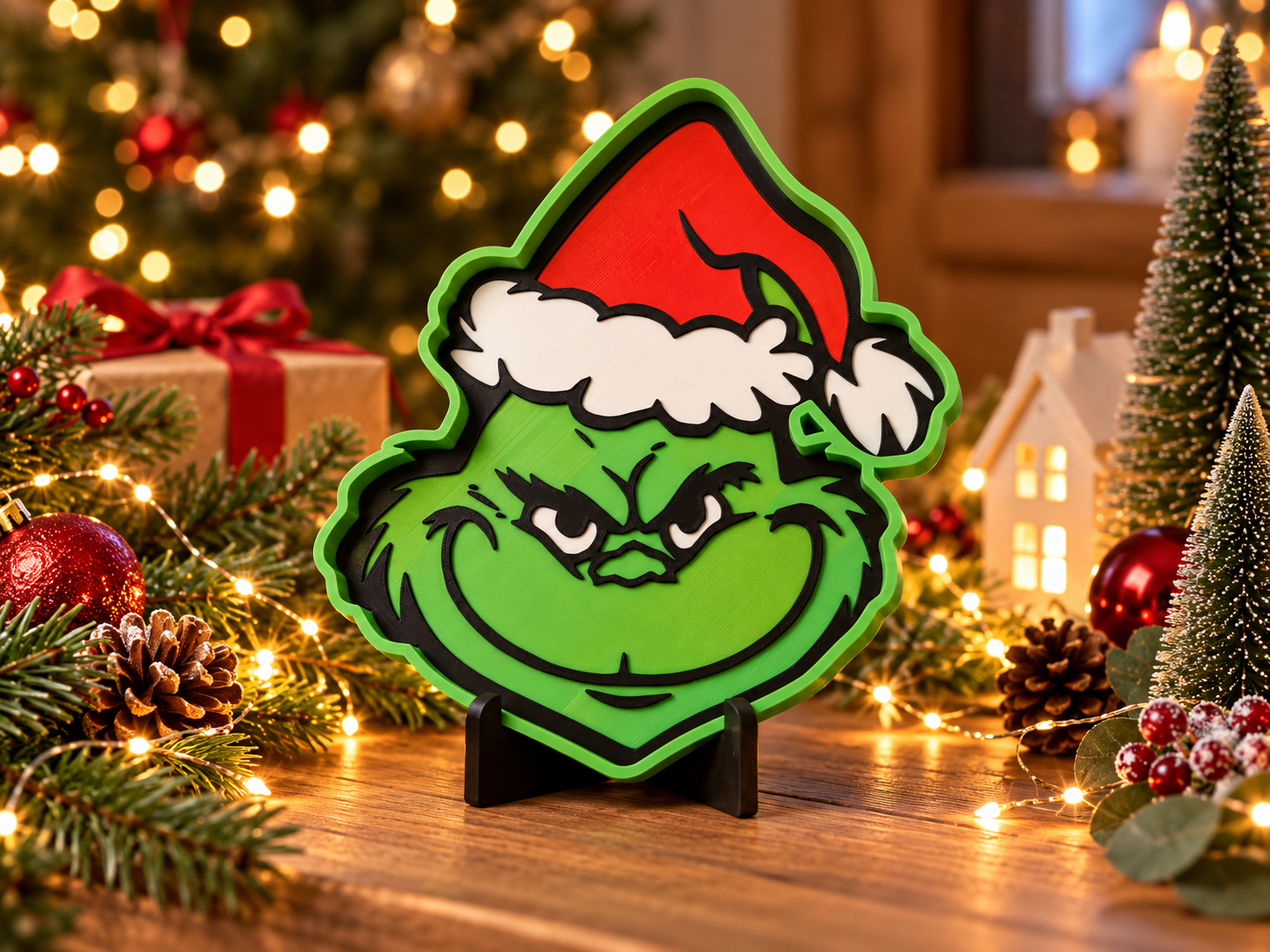 Grinch Christmas Tray & Holiday Decor – 3 in 1 3D model by Sofie