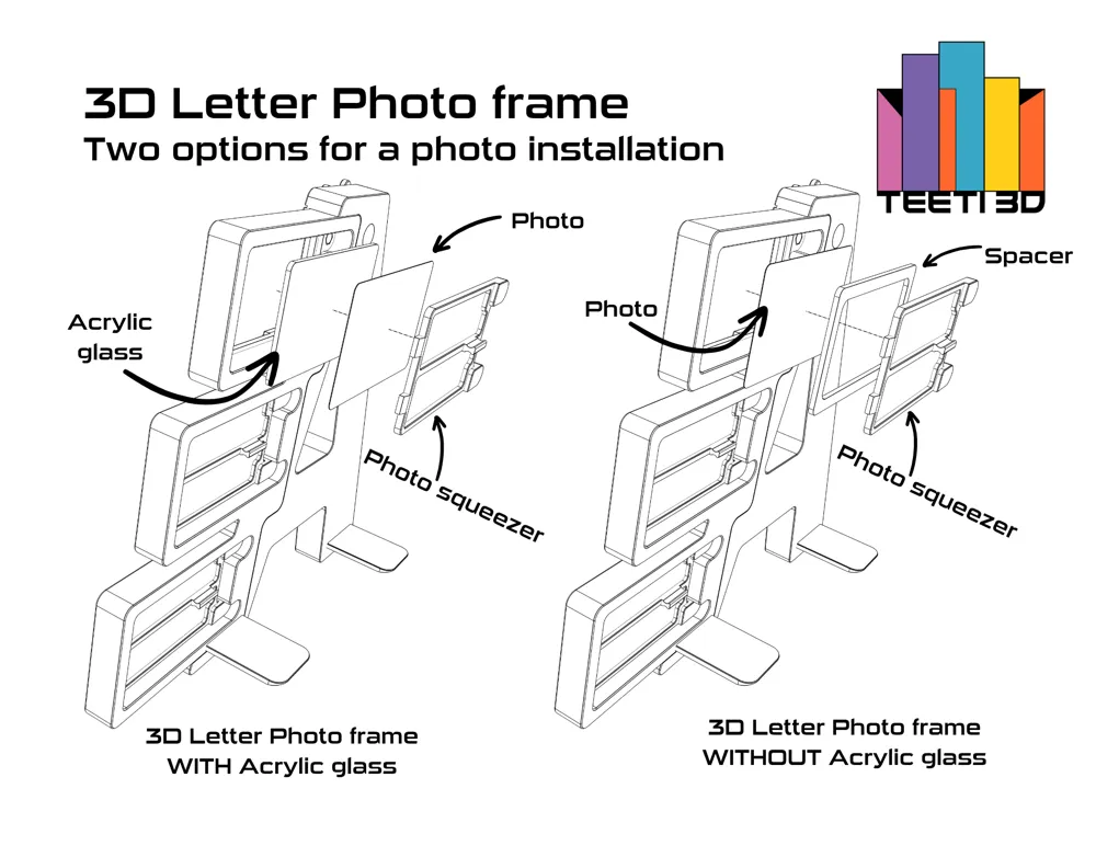 3D Letter Frame 