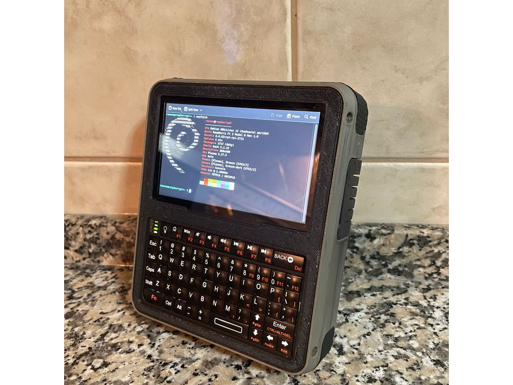 Cyberboy v1.0 - another raspberry pi cyberdeck