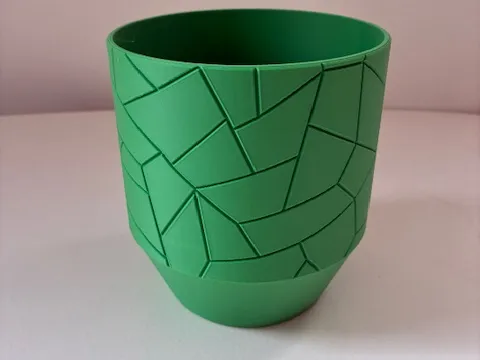 Planter | hidden drip tray | pentagons