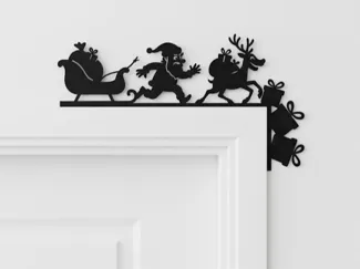 Christmas doorframe decoration