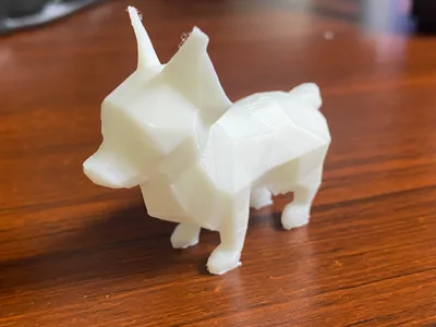 Low Poly Dog - Quick 30 Min Print