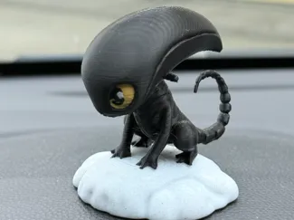 Alien Xenomorph Black Dragon Chibi