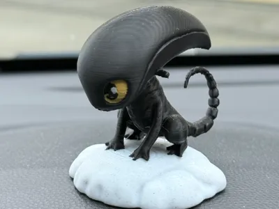 Alien Xenomorph Black Dragon Chibi