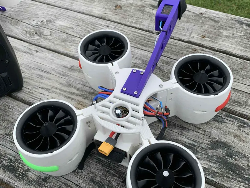 Quadcopter Drone 70mm EDF with camera mounts