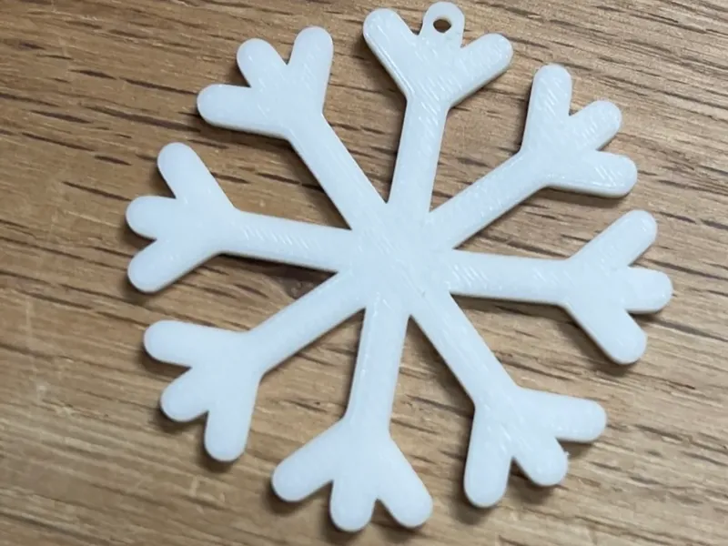 kleine Schneeflocke schneller einfacher Druck