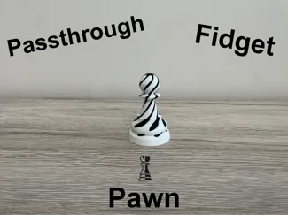 Chess Pawn Passthrough Fidget Toy