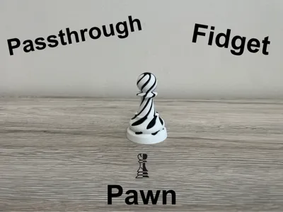 Chess Pawn Passthrough Fidget Toy