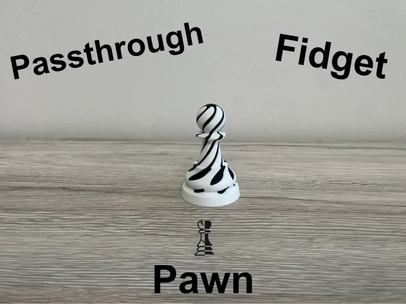 Chess Pawn Passthrough Fidget Toy