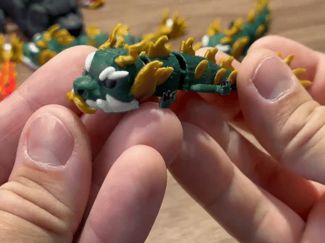 Cute Mini Articulated Flexi Chinese Dragon!