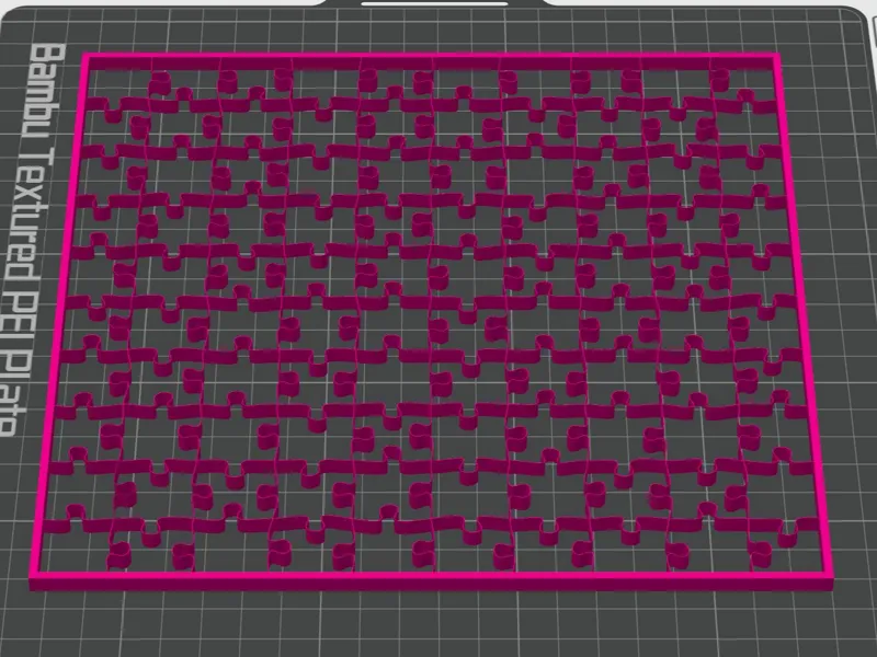 Negative Puzzle Frame space 0.6 mm or 0.2 mm