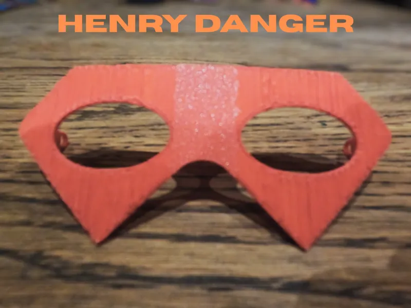 Kid danger mask -sizeable-