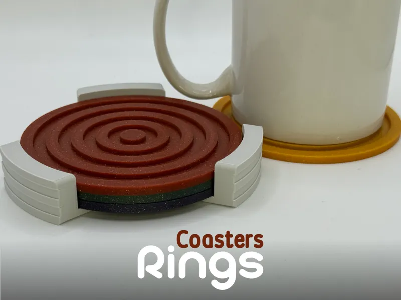Rings - Coasters with Trays