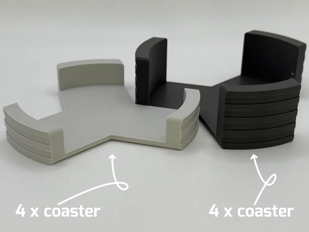 Rings - Coasters with Trays by MalcTheOracle MakerWorld: Download Free ...