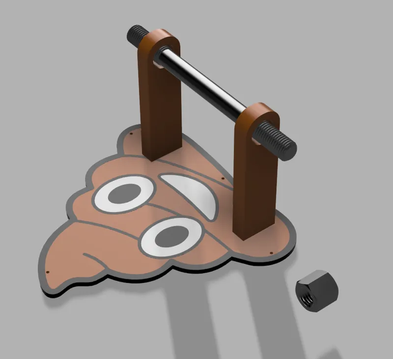 Poop Emoji Toilet Paper Holder
