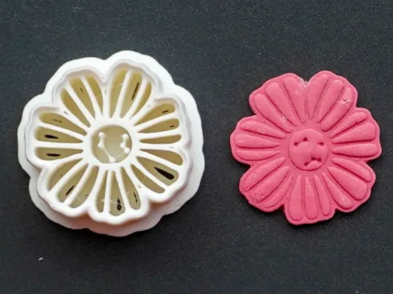 Flower Polymer Clay Cutter Earrings Necklace