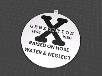 Gen X Keychain