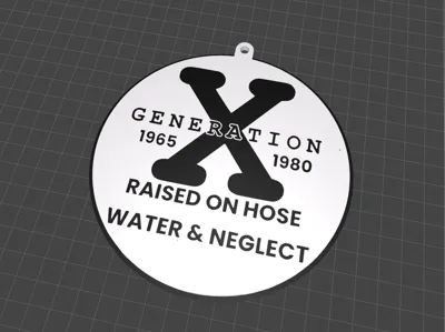 Gen X Keychain