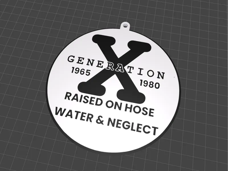 Gen X Keychain